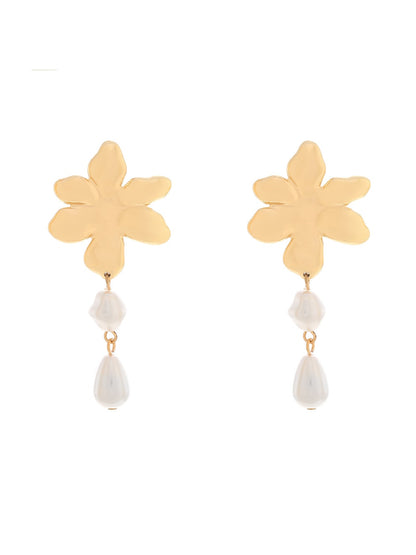 Earedge - Floral Dangle Statement Earrings