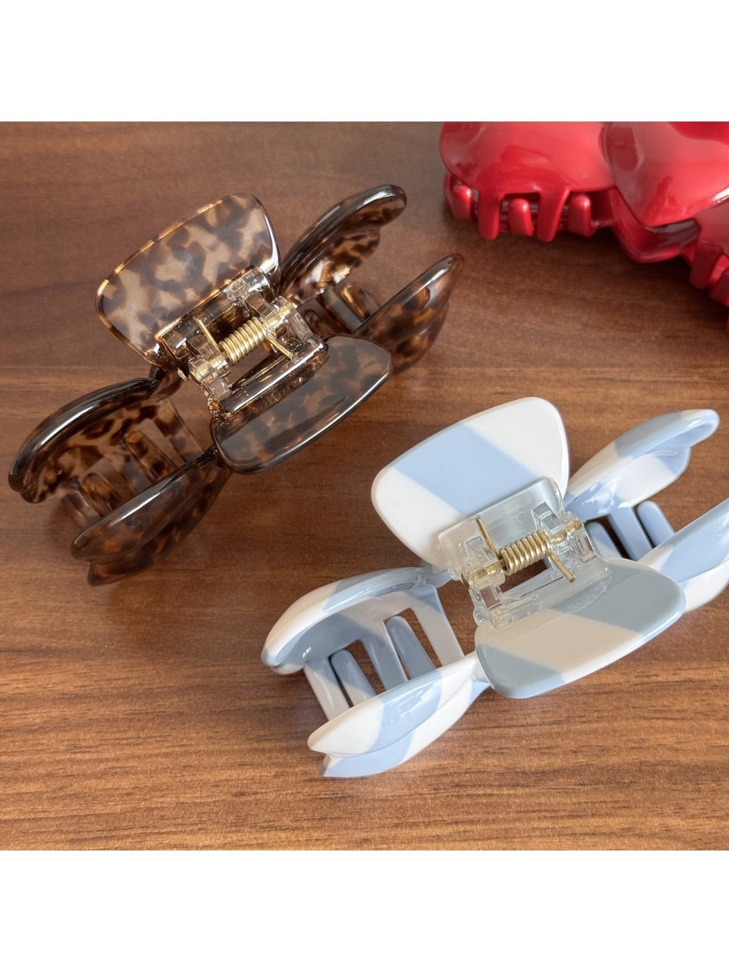 Beau - 3D Bow Acetate Hair Claw Clip Vintage