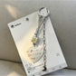 Keypus - Alloy Floral Heart Pendant Bag Charm Keychain