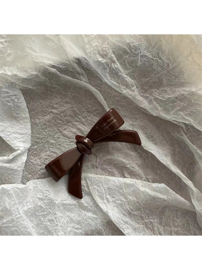 Beau - Cute Solid Color Bow Hair Clip