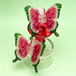 Beau - Watermelon Colored Butterfly PVC Claw Clip