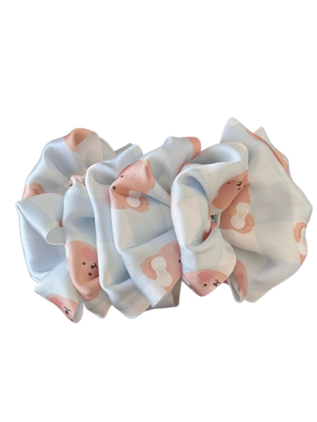 Beau - Bear Print Layered Bow Banana Clip