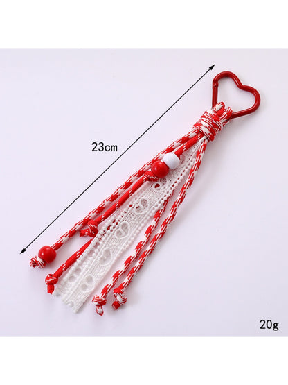 Keypus - Hollowed-Out Lace Charm Keychain