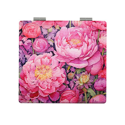 Mirroray - Portable Flower Pattern Folding Glass Mirror