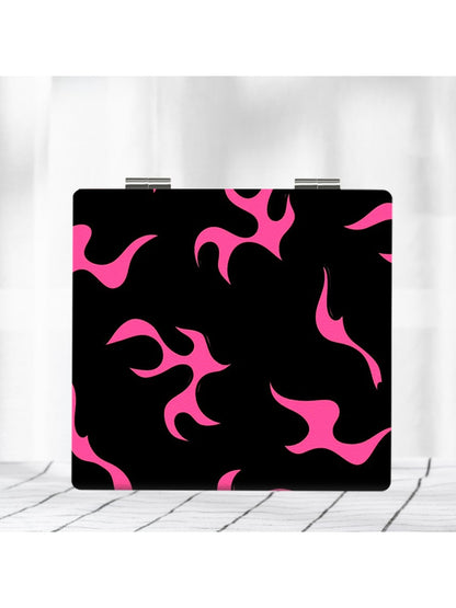 Mirroray - Pink Lightning Pattern Folding Makeup Mirror