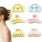 Beau - Glossy Marbled Pattern Hair Claw Clip