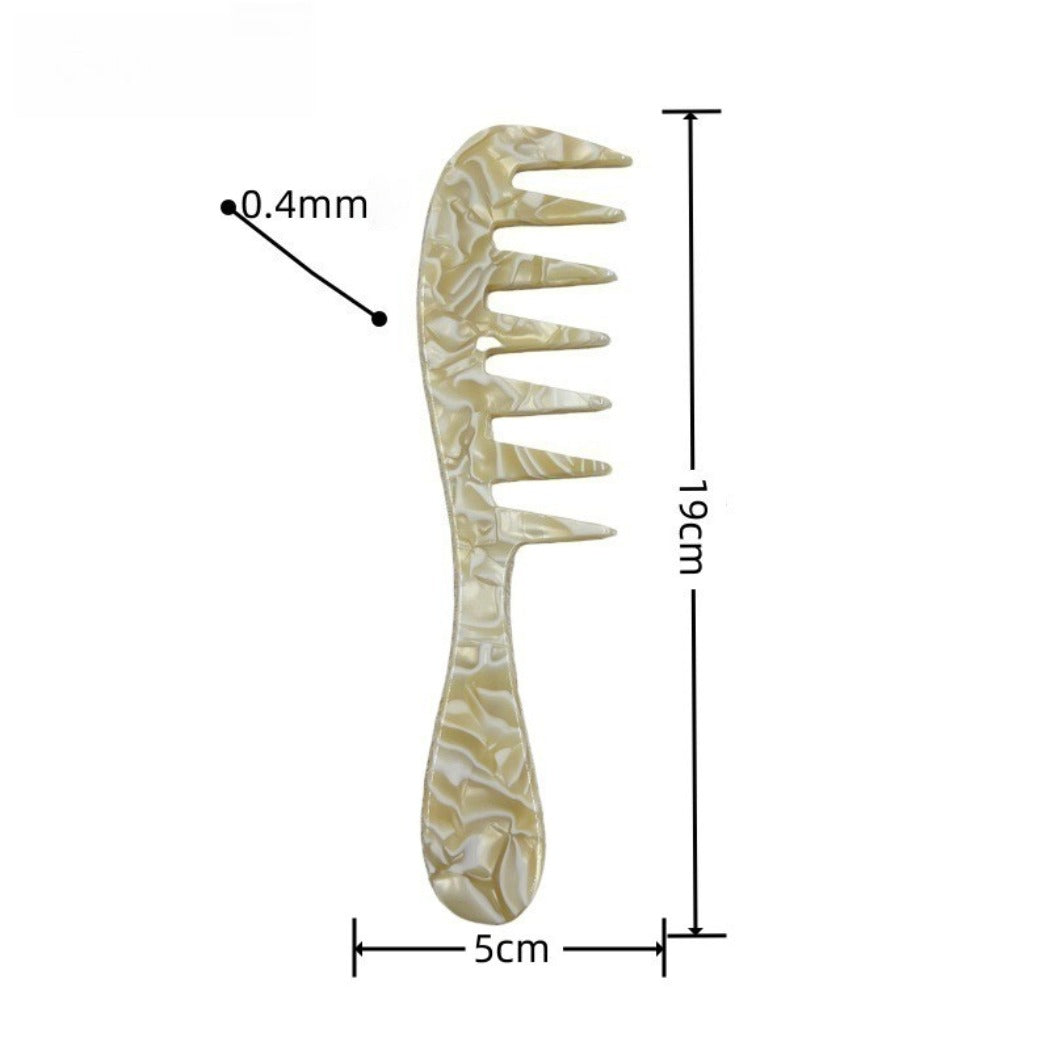 Camerow - Mottled Long-Handle Wide-Tooth Comb