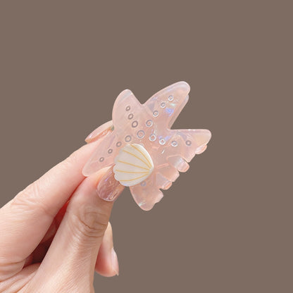 Beau - Sweet Style Star Form PVC Alloy Claw Clip