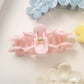 Beau - Marbled Three Flower Petal Claw Hair Clip