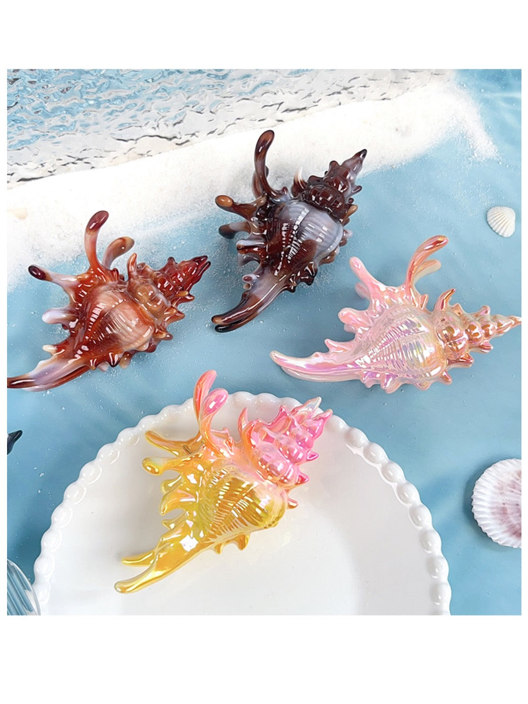 Beau - Colorful Conch Shape Hair Clip