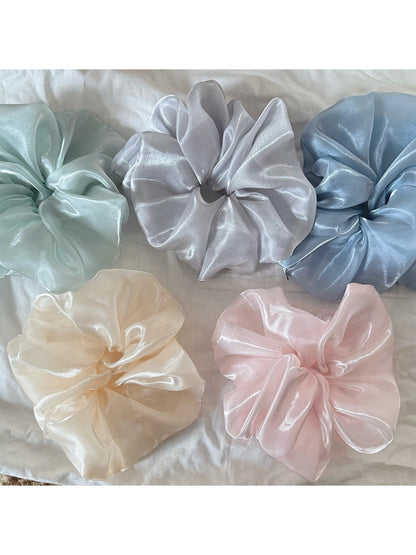 Gifty - Minimalist Solid Color Ruched Scrunchie