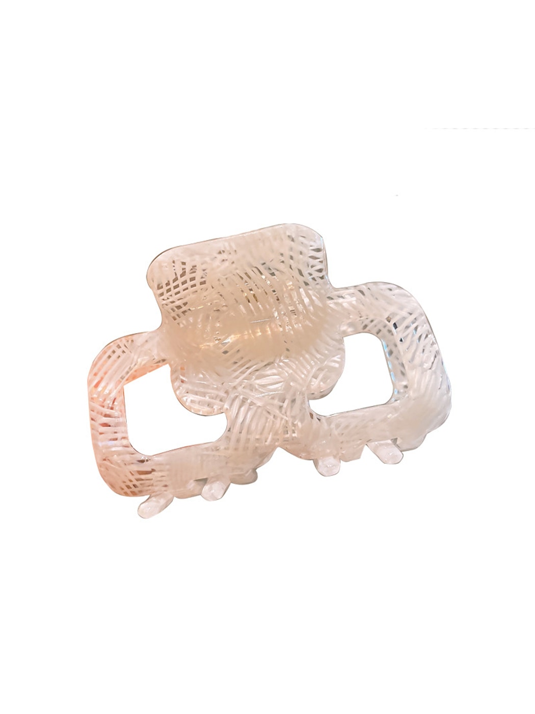 Beau - Geometric Cutout Acetate Fiber Hair Claw Clip