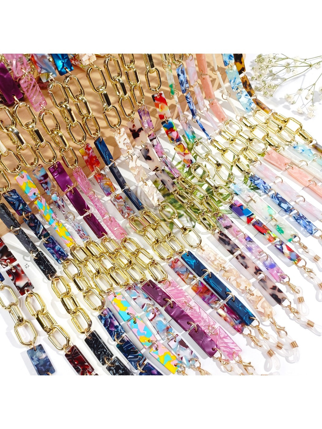 Velra - Colorful Color Block Eyeglass Strap