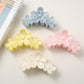 Beau - Marbled Three Flower Petal Claw Hair Clip