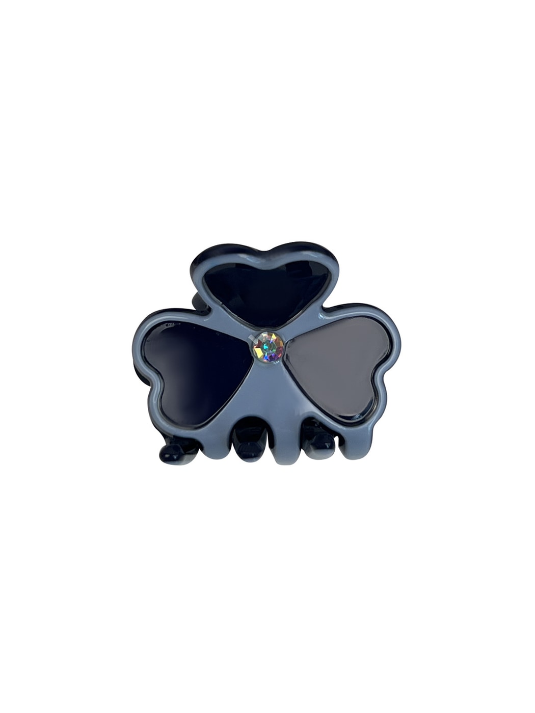 Beau - Acetate Three Petal Flower Alloy Claw Clip