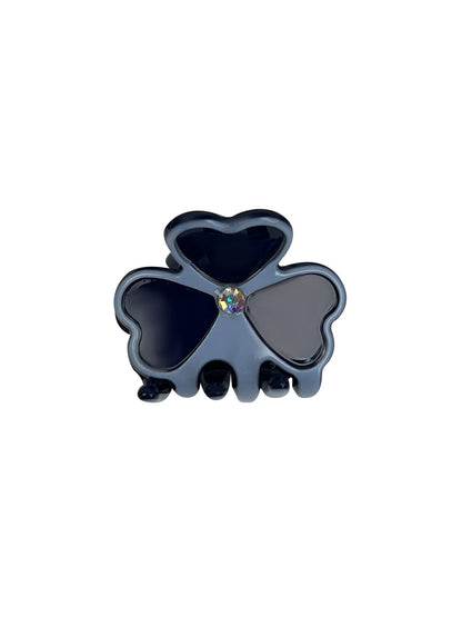 Beau - Acetate Three Petal Flower Alloy Claw Clip