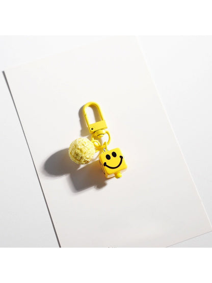 Keypus - Yellow Smiley Face Keychain