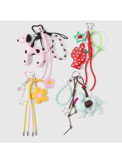 Keypus - Y2K Style Mixed Material Bag Pendant Keychain