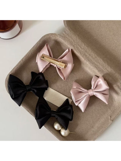 Beau - Satin Bow Shaped Hair Clip