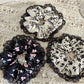 Gifty - Floral Print Lace Trim Elastic Scrunchie