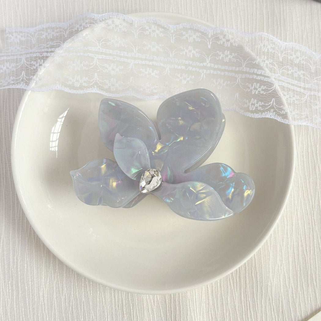 Beau - Acetate Flower Petal Floral Hair Claw Clip