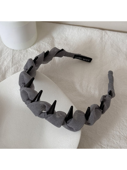 Gifty - Minimalist Polyester Toothed Wave Shape Headband