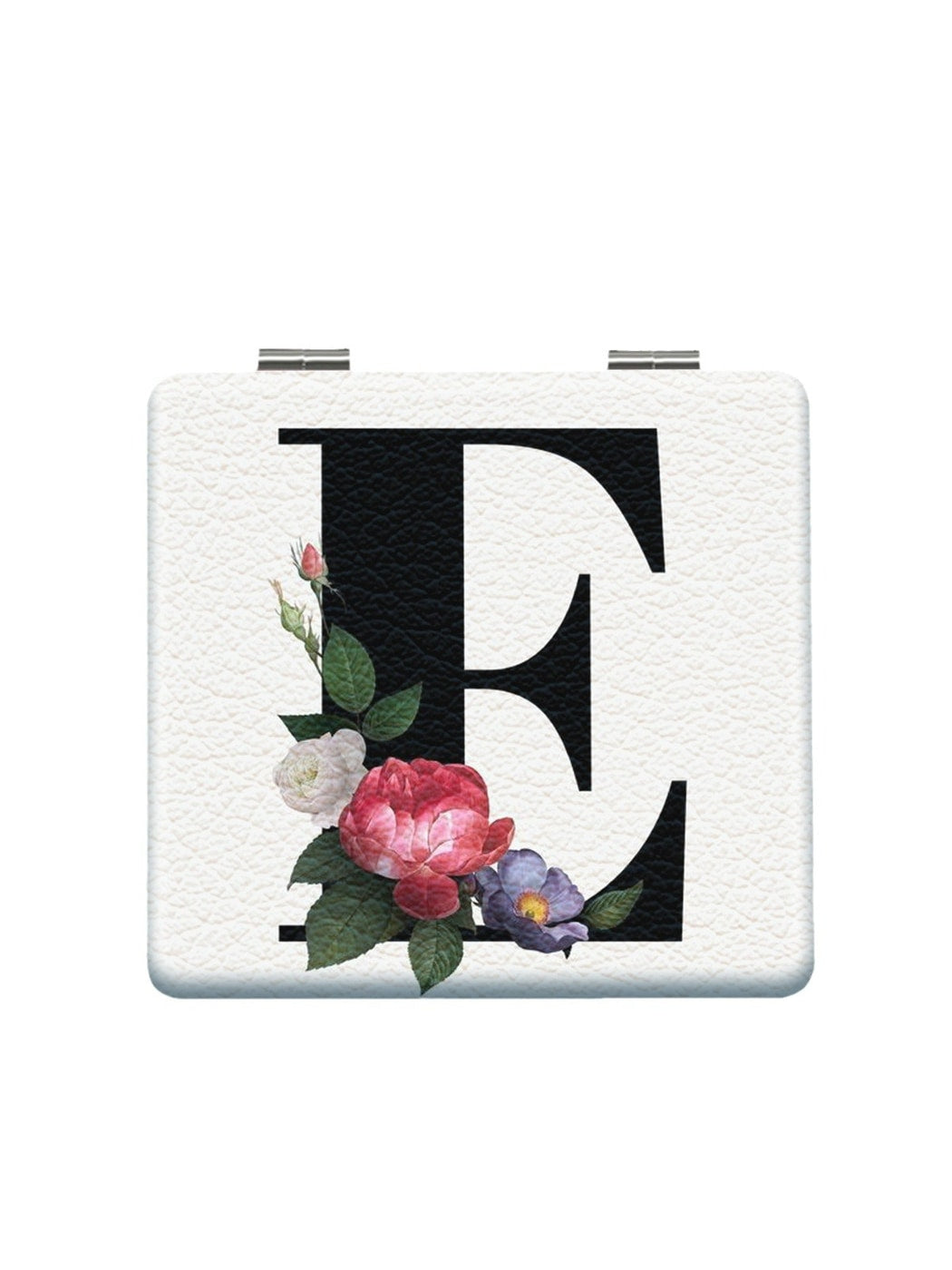 Mirroray - Floral Letter Print Folding Makeup Mirror