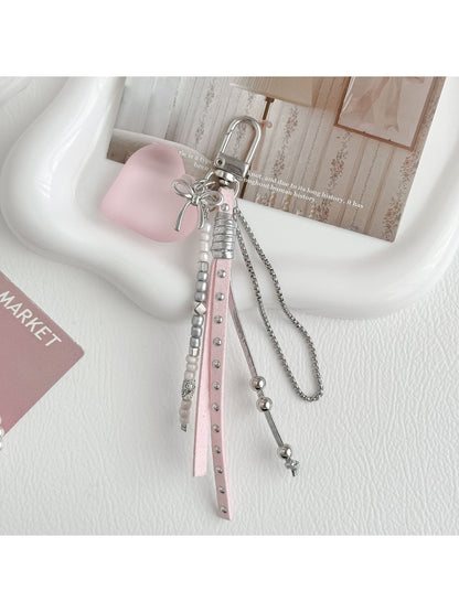 Keypus - Decorative Heart Pendant Chain Keychain