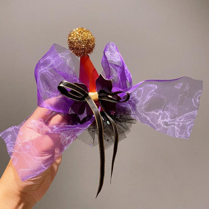Gifty - Dark Style Halloween Bat Bow Hat Hair Clip