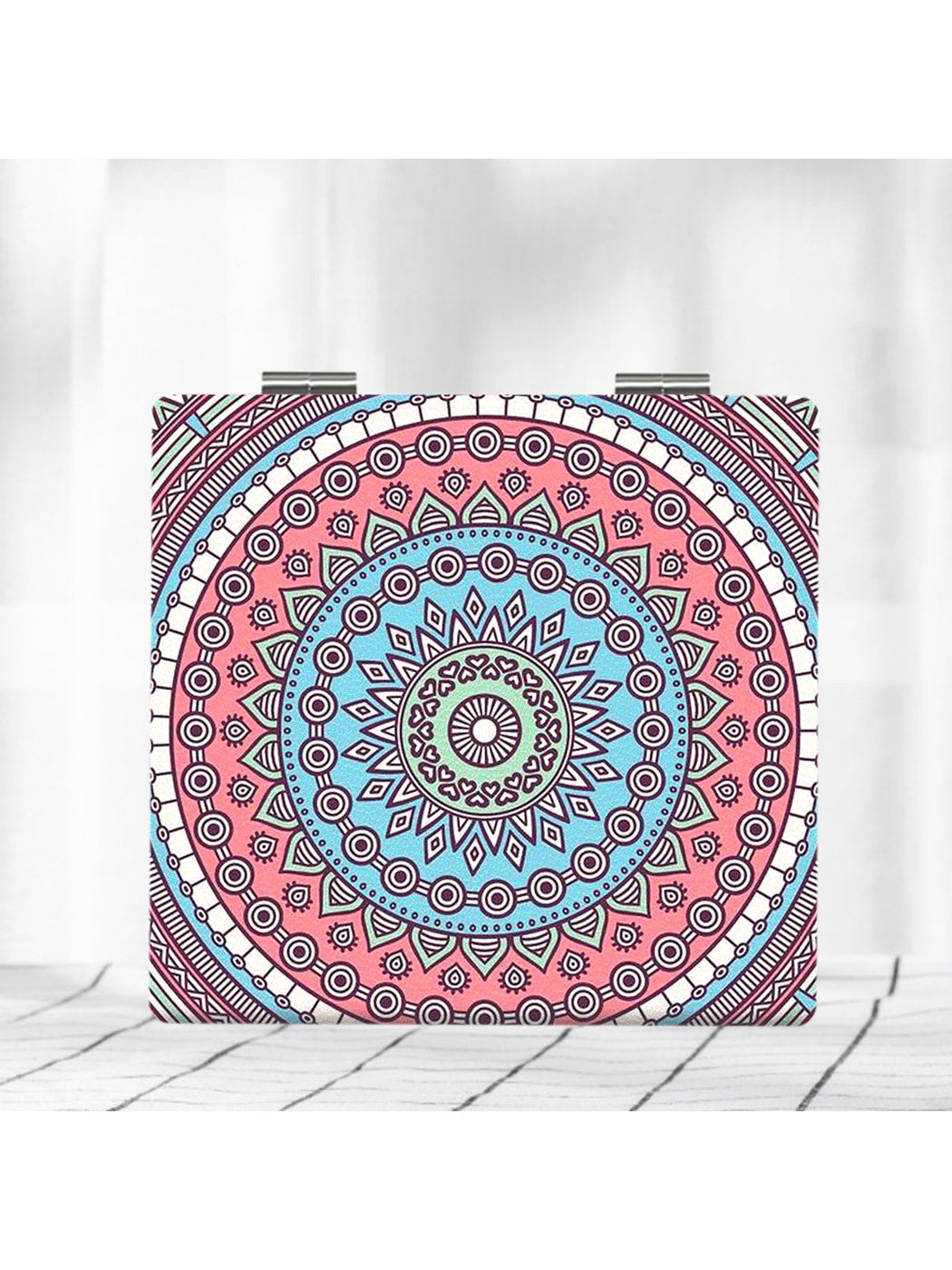 Mirroray - Totem Pattern Portable Folding Makeup Mirror