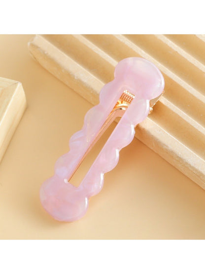 Beau - Colorful Hollowed Out Wave Shaped Hair Clip