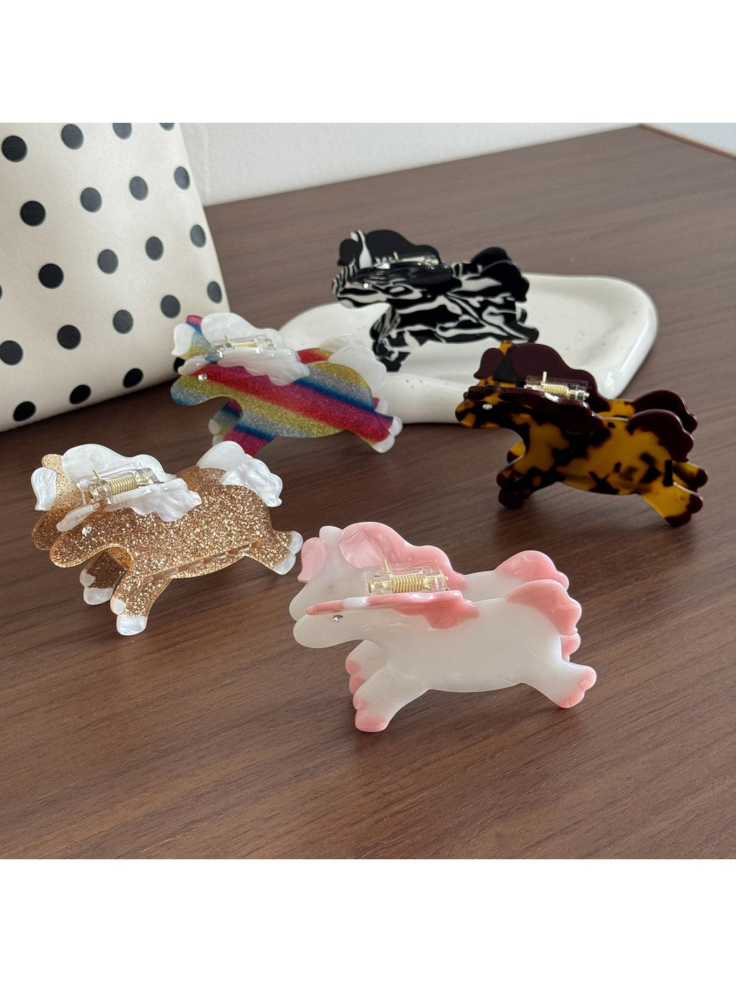 Beau - Acetate Horse Shape Fashion Hair Claw Clip