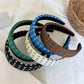 Gifty - Wide Polka Dot Fabric Covered Women's Headband