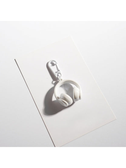 Keypus - Solid Color Headphone Shaped Keychain