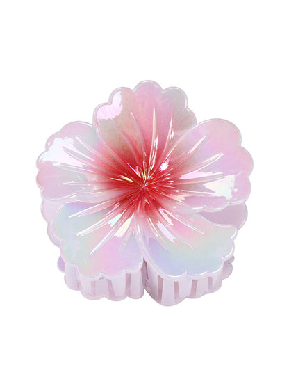 Beau - Gradient Floral Plastic Hair Claw Clip