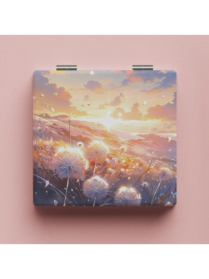 Mirroray - Dandelion Pattern Folding Mirror