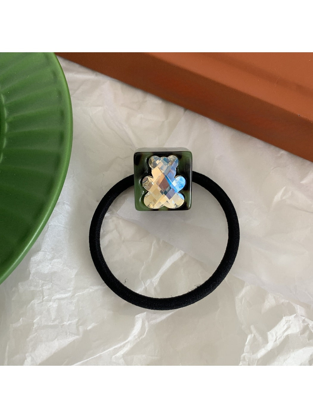 Gifty - Acetate Cube Bear Hair Tie
