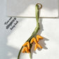 Keypus - Faux Leather Floral Bouquet Bag Charm Keychain