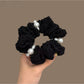 Gifty - Textured Beaded Accent Polyester Scrunchie