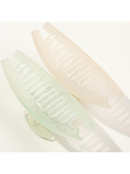 Beau - Straight-Shaped Jelly-Colored Hair Clip