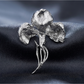 Brovia - Enamel Floral Butterfly Alloy Brooch