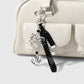 Keypus - Y2K Polka Dot Bow Heart Charm Keychain