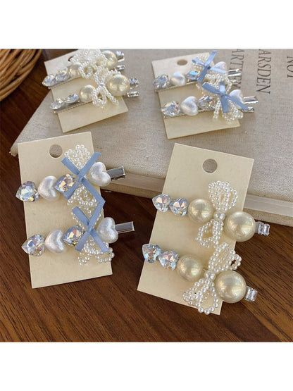 Beau - Vintage Beaded Bow Hair Clip