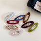 Beau - Vintage Openwork Oval Shaped Hair Clip