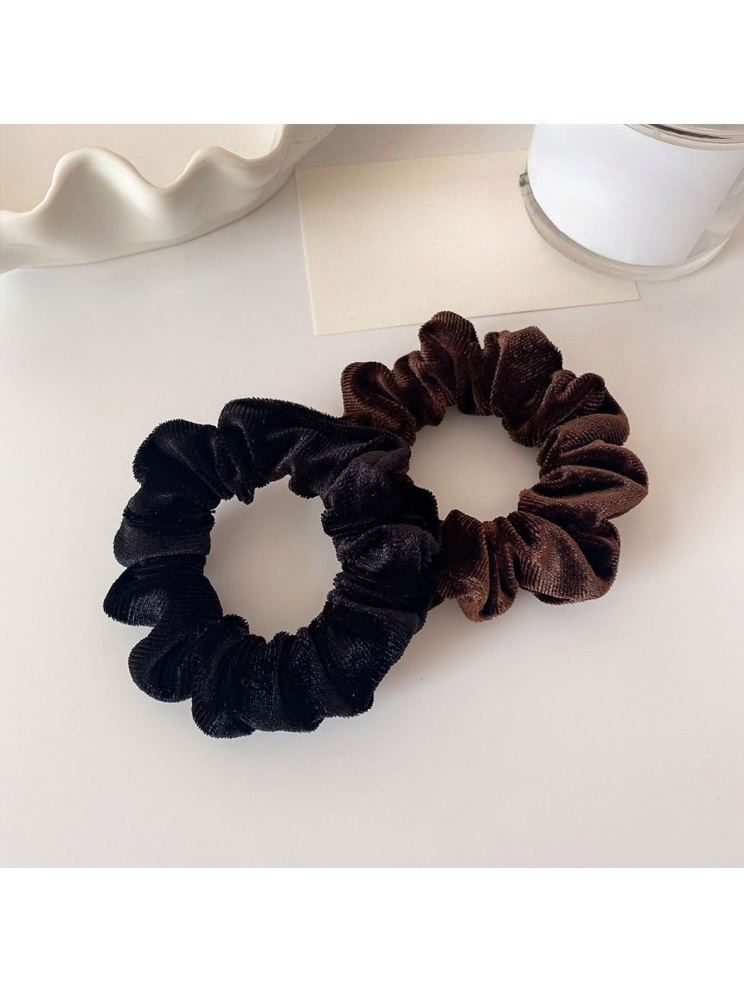 Gifty - Small Velvet Scrunchie for Fall Winter