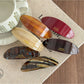 Beau - Modern Oval Acetate Alloy Hair Clip