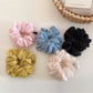 Gifty - Solid Color Ruffled Chiffon Scrunchie