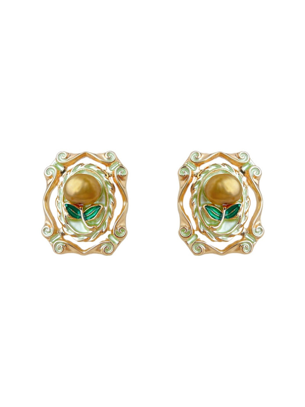 Earedge - French Floral Leaf Earrings