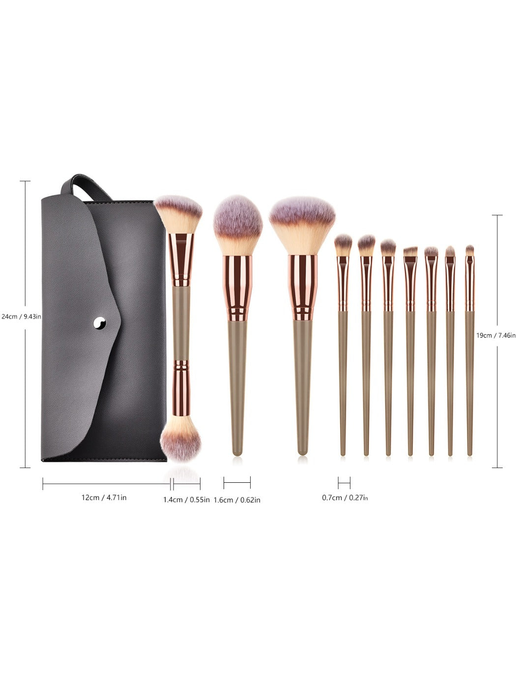 Smoosh - Soft Bristle Portable Makeup Brush Set