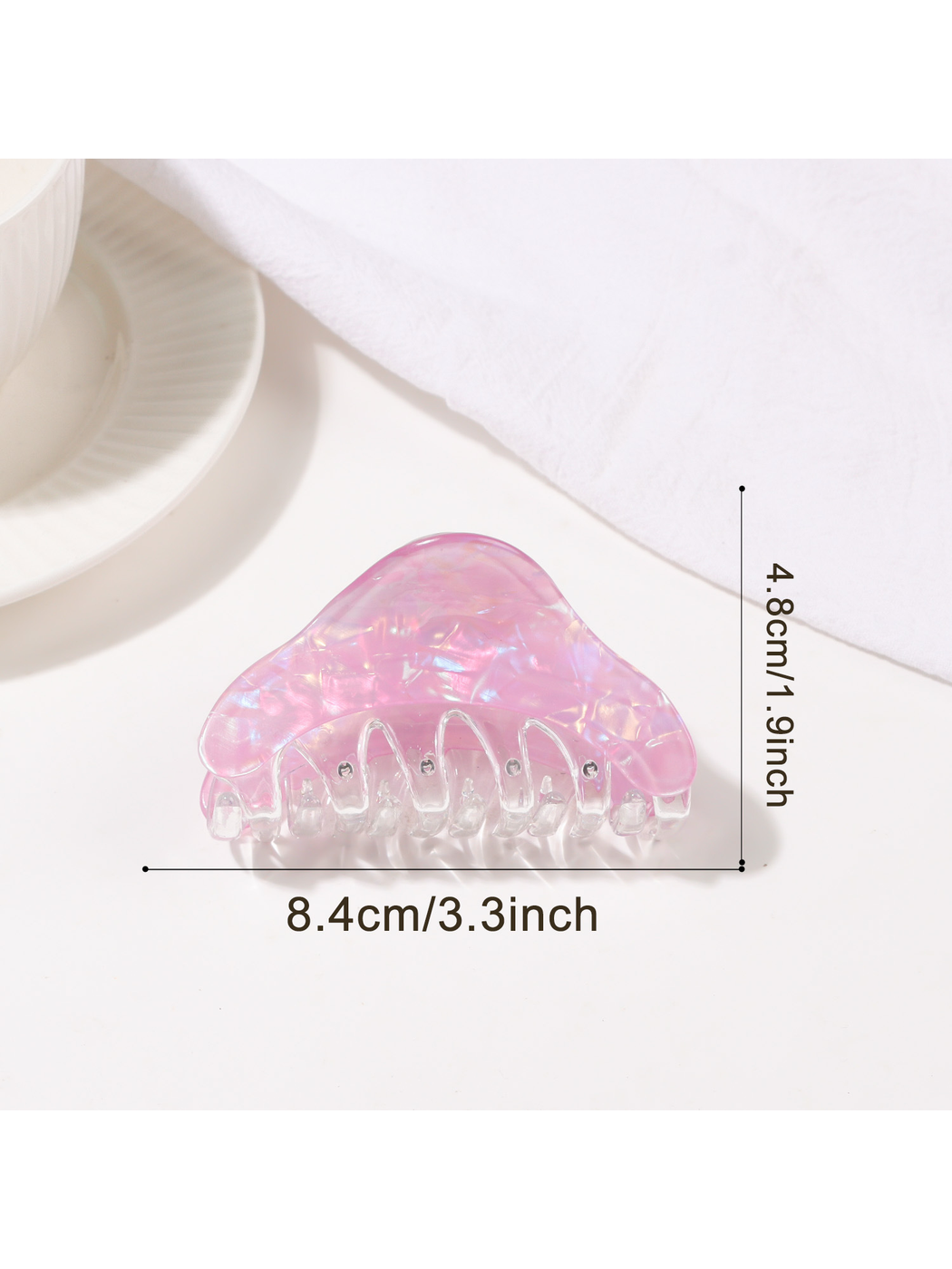 Beau - Iridescent Textured PVC Claw Hair Clip